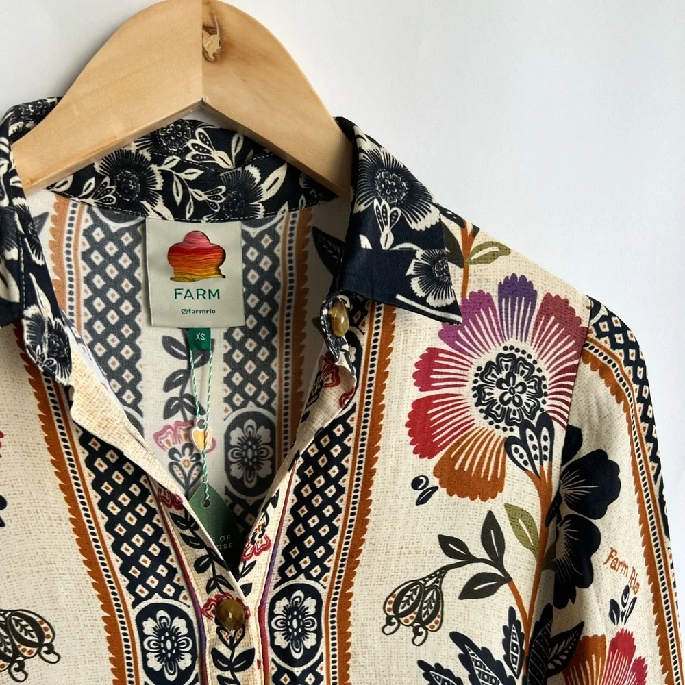 ❌ SOLD ❌ FARM RIO Romantic Garden Mini Dress - Picture 7 of 12